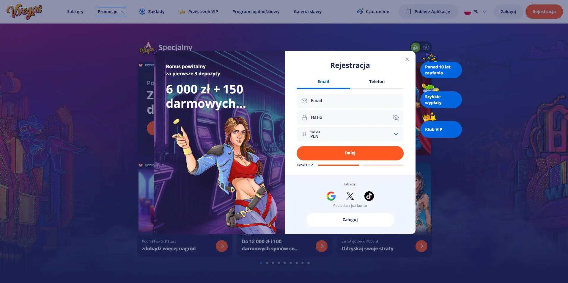 Kolekcja rozrywki w Vulkan Vegas